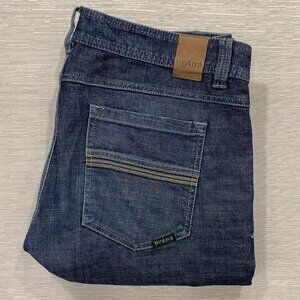 prAna Jeans Mens 34 x 32 Slim Fit Straight Leg Dark Wash Denim Pants